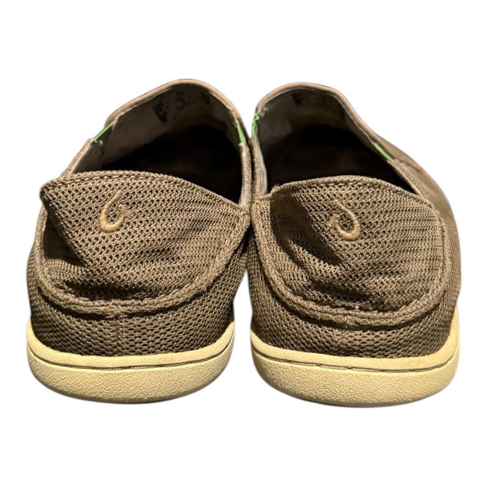 OluKai Nohea Mesh Slip On Casual Loafers Shoes Mustang/Lime Peel Men's Size 9.5 - Picture 6 of 9